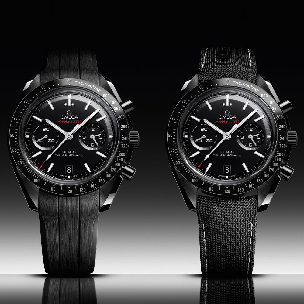 OMEGA Speedmaster Dark Side of the Moon Black Ceramic 44.25mm - Black on Fabric Strap